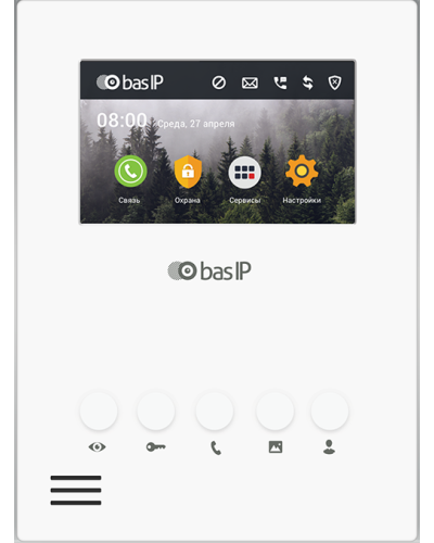 AU-04LA (AU-04L) WHITE. Монитор IP-домофона. BAS-IP в Набережных Челнах
