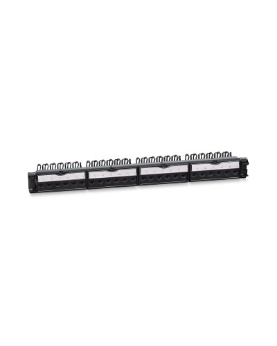 PL-24-KJ-RJ45-Cat.6a-180T (11832c): Патч-панель 19" (1U), 24 порта RJ-45, категория 6a, с задним кабельным организатором в Набережных Челнах