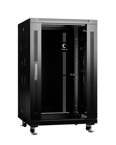 SH-05C-18U60/100-BK (8539c). Шкаф телекоммуникационный 19 напольный 18U. CABEUS в Набережных Челнах