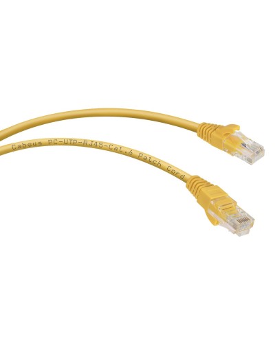 PC-UTP-RJ45-Cat.6-1.5m-YL (8706c), желтый. Патч-корд медный. CABEUS в Набережных Челнах