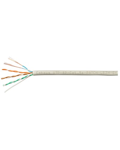UTP-4P-Cat.5e-SOLID-GY-LIGHT-100 (9995c-5). Кабель «витая пара» (LAN) для структурированных систем связи. CABEUS в Набережных Челнах