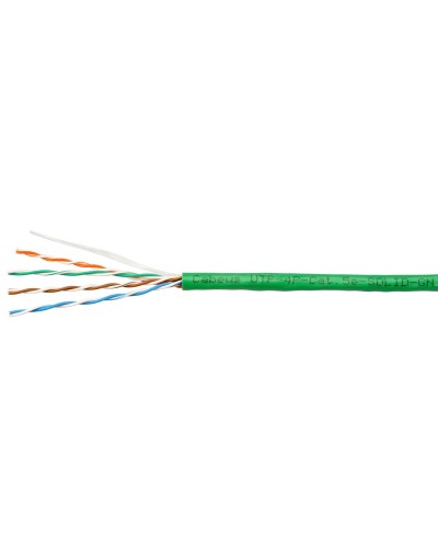 UTP-4P-Cat.5e-SOLID-LSZH-GN-100 (9779c-5). Кабель «витая пара» (LAN) для структурированных систем связи. CABEUS в Набережных Челнах