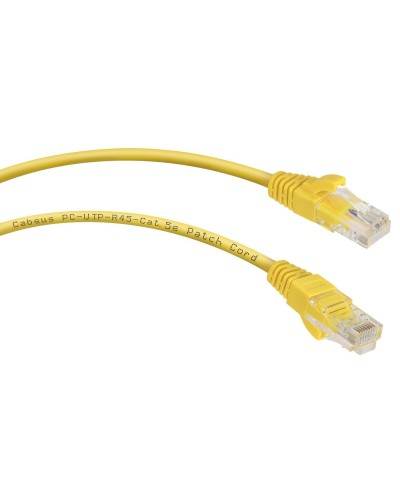 PC-UTP-RJ45-Cat.5e-1.5m-YL (7695c), желтый. Патч-корд медный. CABEUS в Набережных Челнах