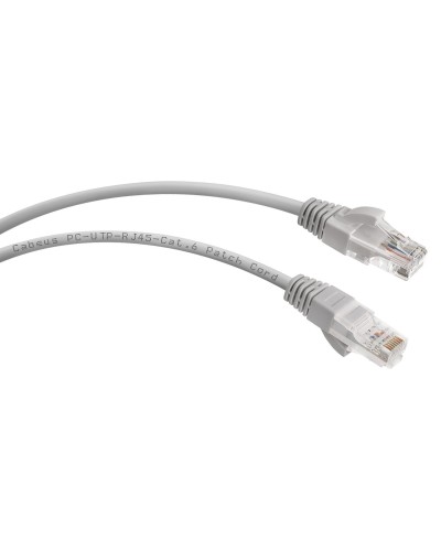 PC-UTP-RJ45-Cat.6-0.3m (7272c), серый. Патч-корд медный. CABEUS в Набережных Челнах