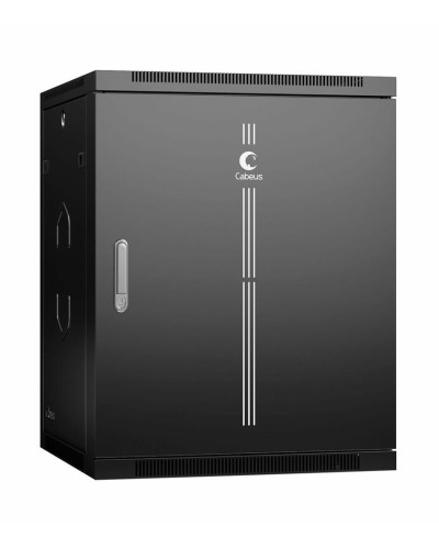 SH-05F-15U60/35m-R-BK (10759c). Шкаф телекоммуникационный 19 настенный 15U. CABEUS в Набережных Челнах