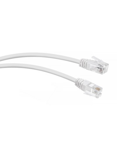 PC-TEL-RJ12-1m (7887c), белый. Патч-корд медный. CABEUS в Набережных Челнах