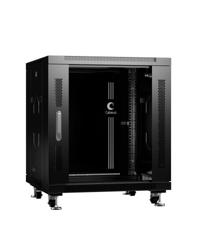 SH-05C-12U60/80-BK (8570c). Шкаф телекоммуникационный 19 напольный 12U. CABEUS в Набережных Челнах