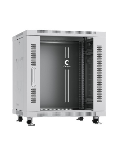 SH-05C-12U60/60 (7645c). Шкаф телекоммуникационный 19 напольный 12U. CABEUS в Набережных Челнах