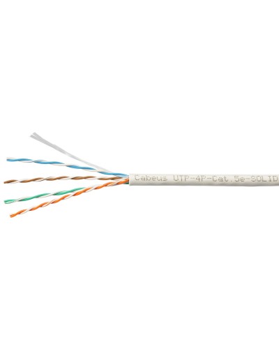UTP-4P-Cat.5e-SOLID-LSZH-GY-LIGHT (9996c). Кабель «витая пара» (LAN) для структурированных систем связи. CABEUS в Набережных Челнах