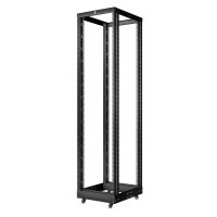 RA-47U-1000-BK (10162c). Открытая стойка 19, 47U, двухрамная, усиленная, цвет черный. CABEUS