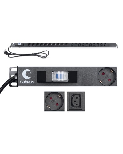 PDU-16-10S-10C13-B (9552c). Блок розеток. CABEUS в Набережных Челнах