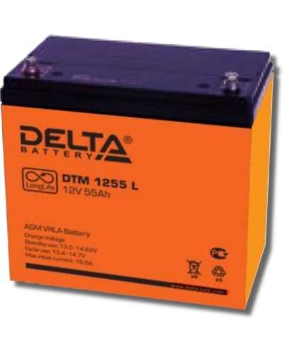 Delta DTM 1255 L. Аккумулятор герметичный свинцово-кислотный. Delta в Набережных Челнах