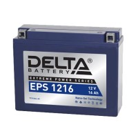 Delta EPS 1216. Аккумулятор герметичный свинцово-кислотный стартерный. Delta