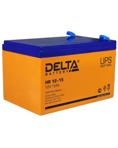 Delta HR 12-15. Аккумулятор герметичный свинцово-кислотный. Delta в Набережных Челнах