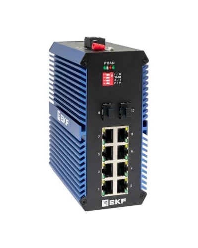 TSX-U-2GX/SFP-8GTP. Промышленный неуправляемый коммутатор. EKF в Набережных Челнах