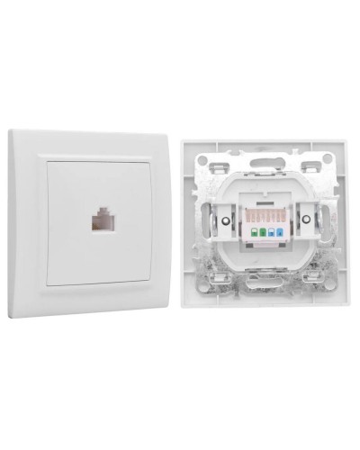 Минск Розетка RJ-45 1-местная СП (ERK01-035-10). Розетка RJ-45 1-местная СП. EKF в Набережных Челнах