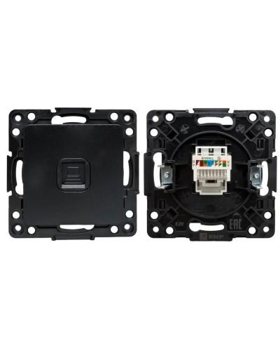 Стокгольм Механизм Розетки RJ-45 1-местной (EZK01-035-10). Механизм Розетки RJ-45 1-местной. EKF в Набережных Челнах