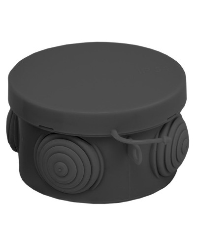 КМР-040-038 с крышкой (65х40) чёрная IP54 (plc-kmr-040-038-b). Коробка распределительная. EKF в Набережных Челнах