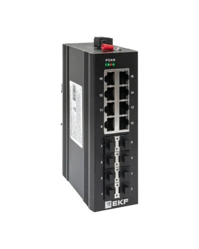 TSX-U-8GX/SFP-8GT. Промышленный неуправляемый коммутатор. EKF в Набережных Челнах