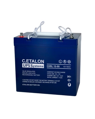 C.ETALON CHRL 12-55. Аккумулятор герметичный свинцово-кислотный. ETALON в Набережных Челнах