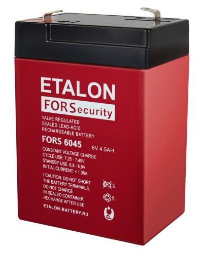 ETALON FORS 6045. Аккумулятор герметичный свинцово-кислотный. ETALON в Набережных Челнах