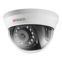 DS-T201(B) (2.8мм). Бюджетная видеокамера мультиформатная купольная. HiWatch