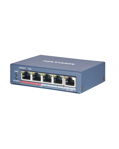 DS-3E0105P-E(B). Коммутатор с питанием POE. Hikvision в Набережных Челнах