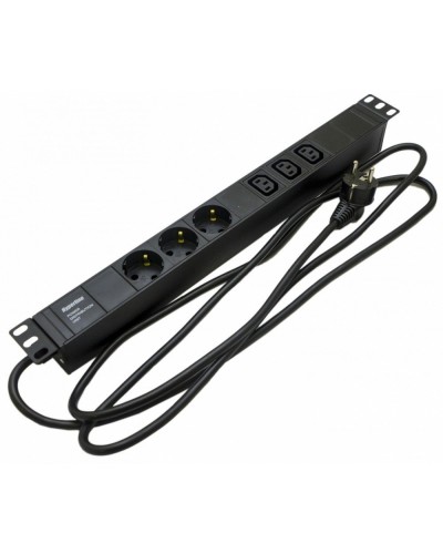 SHE19-3SH-3IEC-2.5EU. Блок розеток 19. Hyperline в Набережных Челнах
