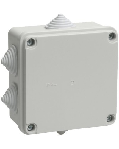 Коробка распаячная КМ41234 100х100х50 открытой проводки IP55 6 гермовводов серая (UKO11-100-100-050-K41-55). Коробка распаячная безгалогенная (HF). IEK в Набережных Челнах