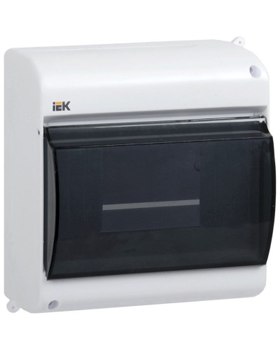 Корпус пластиковый КМПн 2/6 IP30 белый KREPTA 3 (MKP42-N-06-30-09). Щиток модульный с прозрачной дверцей, настенный. IEK в Набережных Челнах