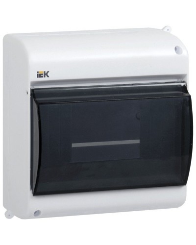 Корпус пластиковый КМПн 2/4 IP30 белый KREPTA 3 (MKP42-N-04-30-12). Щиток модульный с прозрачной дверцей, настенный. IEK в Набережных Челнах