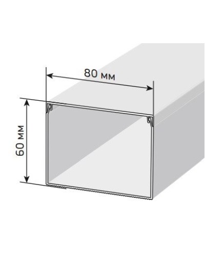 Короб 80х60 ЭЛЕКОР (CKK10-080-060-1-K01-008). Кабель-канал с двойным замком. IEK в Набережных Челнах