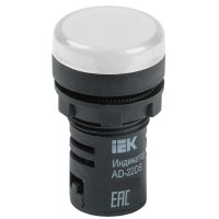 Лампа AD22DS (LED) матрица D22 мм 24В AC/DC белый (BLS10-ADDS-024-K01). Светосигнальный индикатор. IEK