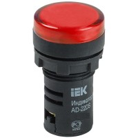 Лампа AD22DS (LED) матрица D22мм красный 24В AC/DC (BLS10-ADDS-024-K04). Светосигнальный индикатор. IEK