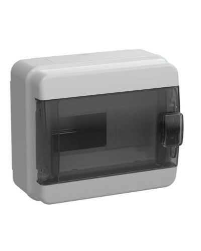 Корпус пластиковый КМПн-8 IP65 TEKFOR (TF5-KP72-N-08-65-K03-K02). Корпус модульный пластиковый черная прозрачная дверь. IEK в Набережных Челнах