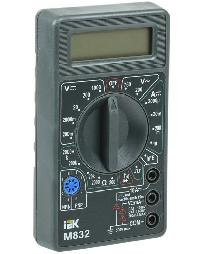 Мультиметр цифровой Universal M832 (TMD-2S-832). Мультиметр цифровой. IEK в Набережных Челнах