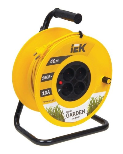 УК40 4 места, 40м (WKP23-10-04-40). Удлинитель на катушке Garden. IEK в Набережных Челнах