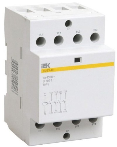 Контактор модульный КМ63-40 AC/DC (MKK21-63-40). Контактор модульный. IEK в Набережных Челнах