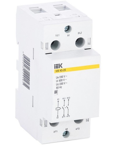 Контактор модульный КМ40-20 AC (MKK11-40-20). Контактор модульный. IEK в Набережных Челнах