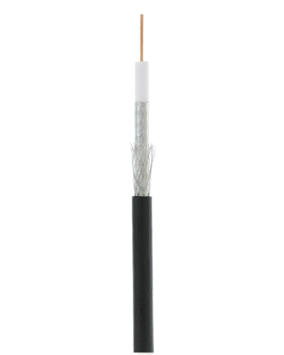 RG-6 CCS, Out, PE (UEC-C2-32123B-BK-3). Кабель коаксиальный омедненный. NETLAN в Набережных Челнах