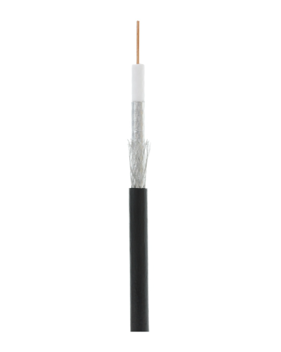 RG-6 CCS, Out, PE (EC-C2-32123B-BK-3). Кабель коаксиальный омедненный. NETLAN в Набережных Челнах