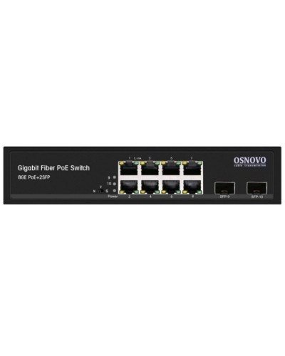 SW-80802(150W). Промышленный PoE коммутатор Gigabit Ethernet на 10 портов. OSNOVO в Набережных Челнах
