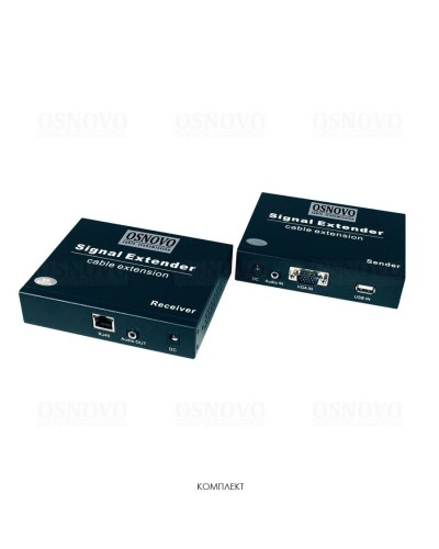 TLN-VKM/1+RLN-VKM/1(ver.2). Удлинитель VGA, аудио-сигналов. OSNOVO в Набережных Челнах