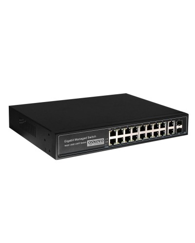 SW-8182/L(300W). Коммутатор 16-портовый  Gigabit Ethernet с PoE. OSNOVO в Набережных Челнах