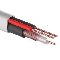 КВК-В-2+2x0,75 мм² (Cu/CCA) белый PROconnect (01-4108). Кабель комбинированный для систем видеонаблюдения. PROCONNECT