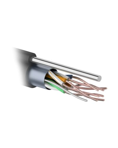 F/UTP 4PR 24AWG CAT5e 305м OUTDOOR+ТРОС*1. PROCONNECT (01-0155). Кабель «витая пара» (LAN) для структурированных систем связи. PROCONNECT в Набережных Челнах