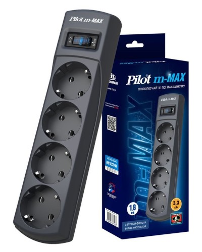 Pilot m-MAX 1.8м. Сетевой фильтр. Pilot в Набережных Челнах