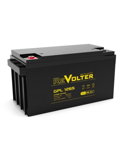 Revolter GPL 1265. Аккумулятор автомобильный герметичный свинцово-кислотный. Revolter в Набережных Челнах