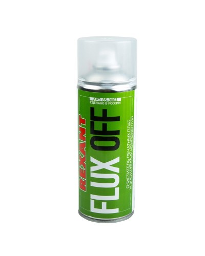 Очиститель печатных плат FLUX OFF, REXANT, 400 мл, аэрозоль (85-0003): Баллон с очистителем в Набережных Челнах