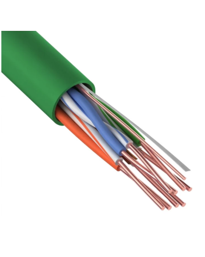 U/UTP, CAT 5e, нг(А)-LSLTx, 4х2х0,52мм, 24AWG, INDOOR, SOLID, зеленый, 305м REXANT (01-0061). Кабель «витая пара» (LAN) для структурированных систем связи. Rexant в Набережных Челнах
